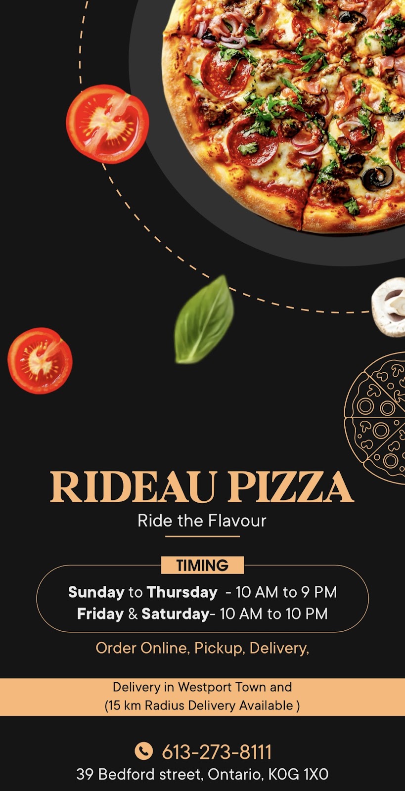 Photo of Rideau Pizza - 39 Bedford St, Westport, ON K0G 1X0